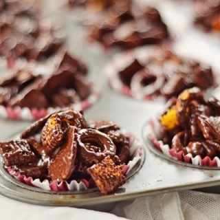 Easy Chocolate Covered Snack Mix