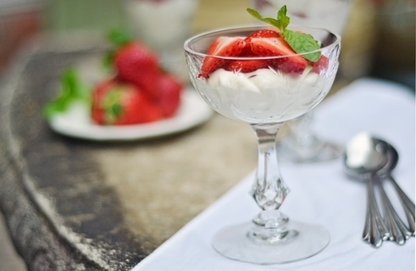 Strawberries and Cream Parfait