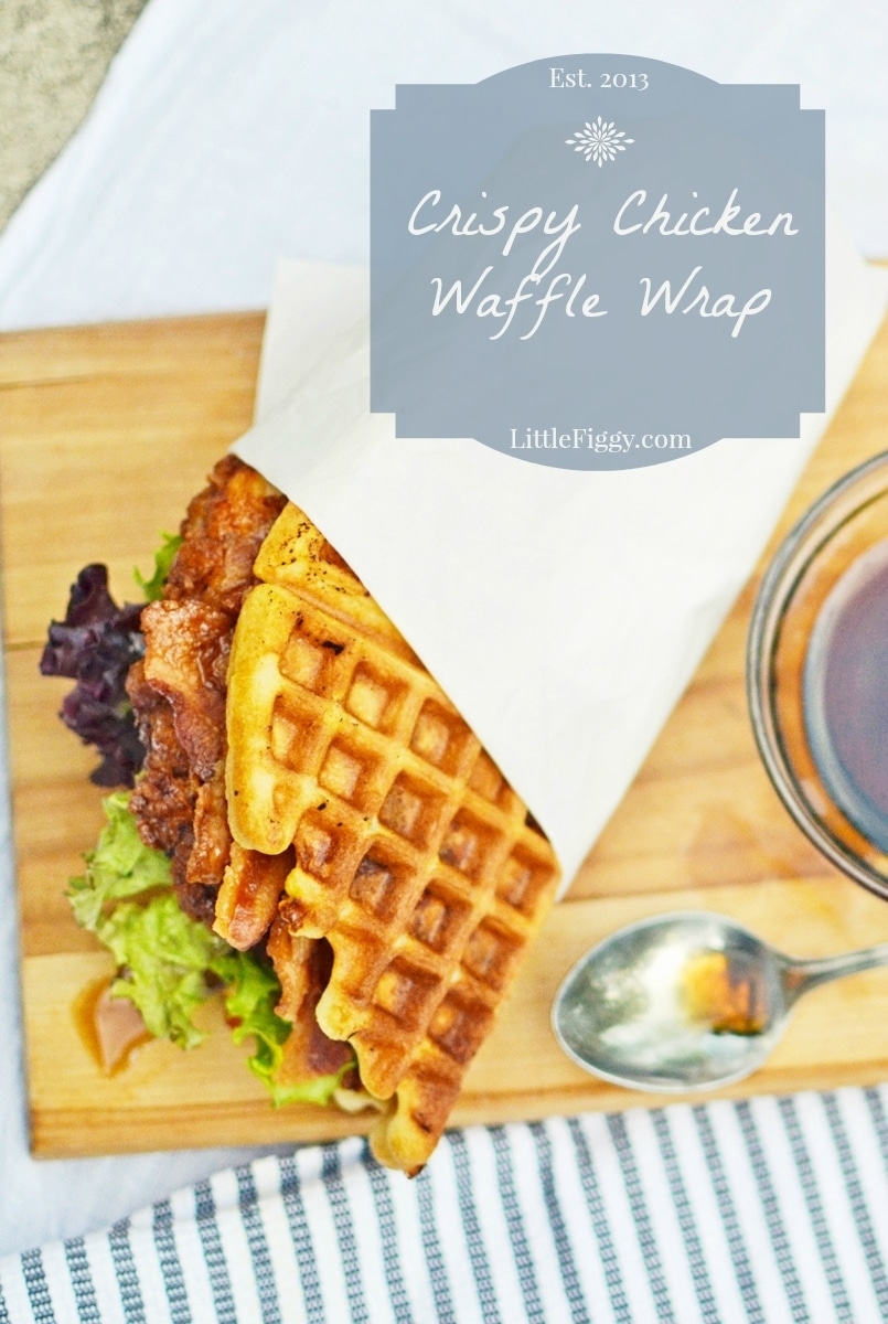 Chicken-Waffle-Wrap-@LittleFiggyFood-#Breakfastfordinner