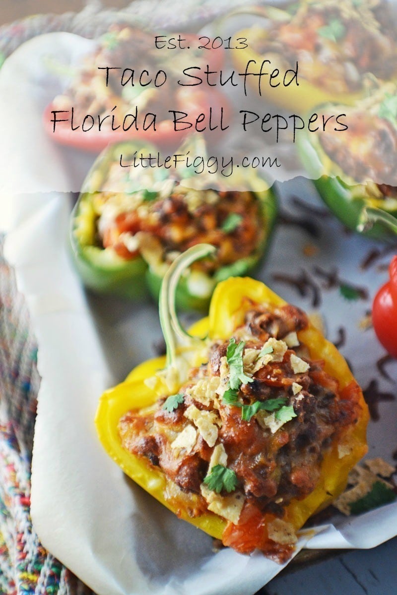 #MexicanFood - Perfect for Cinco de Mayo! They are easy to make and taste great, Taco Stuffed Bell Peppers - Recipe found @LittleFiggyFood