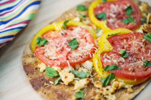 Florida Flatbread with Tomatoes and Sweet Peppers