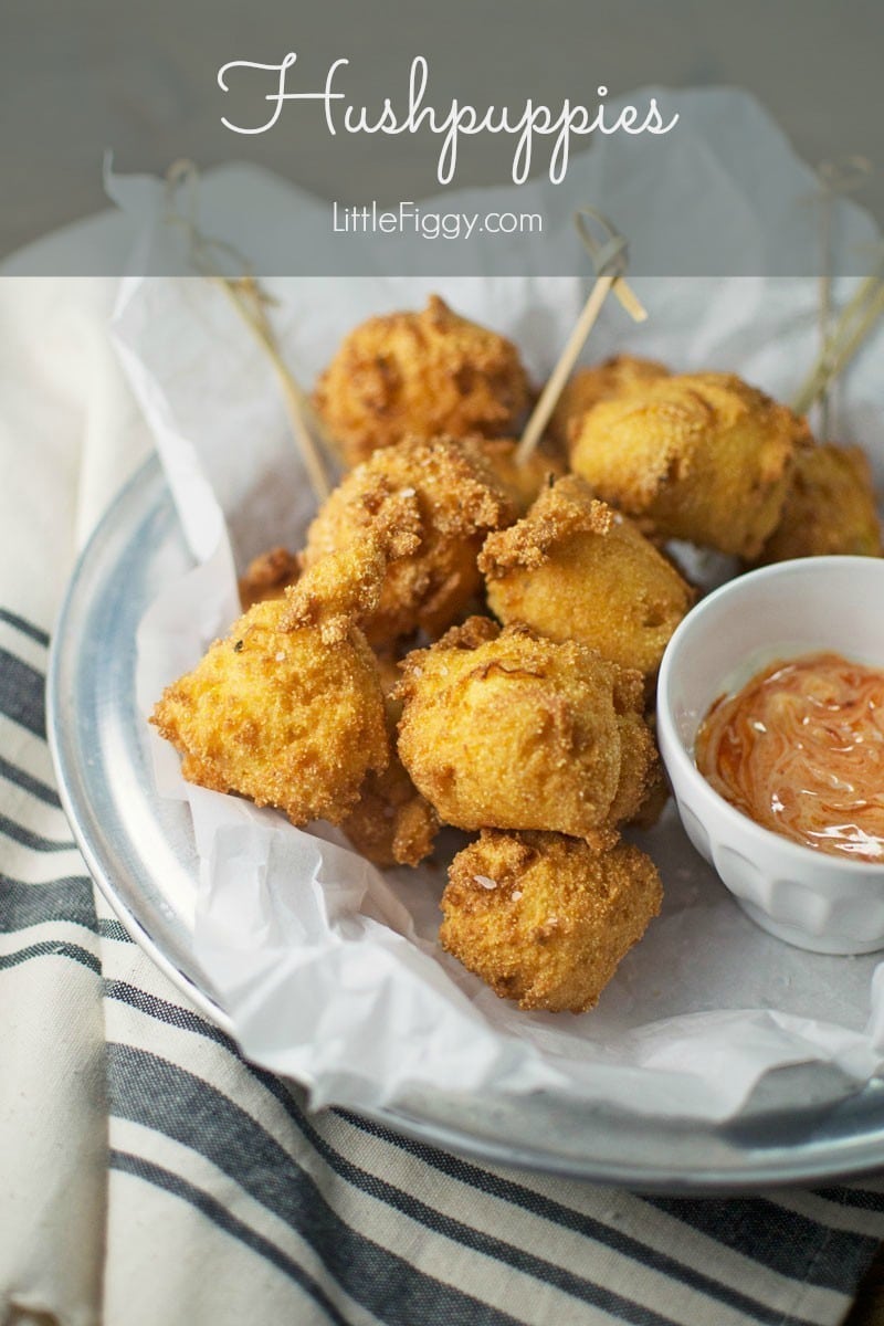 Hushpuppies! Seriously good and great for fish fry's and BBQ's. Recipe found @LittleFiggyFood
