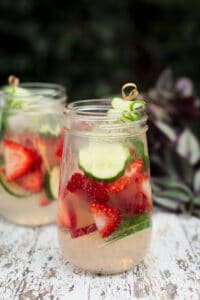 Outdoor Party Ideas | Strawberry Cucumber Drink