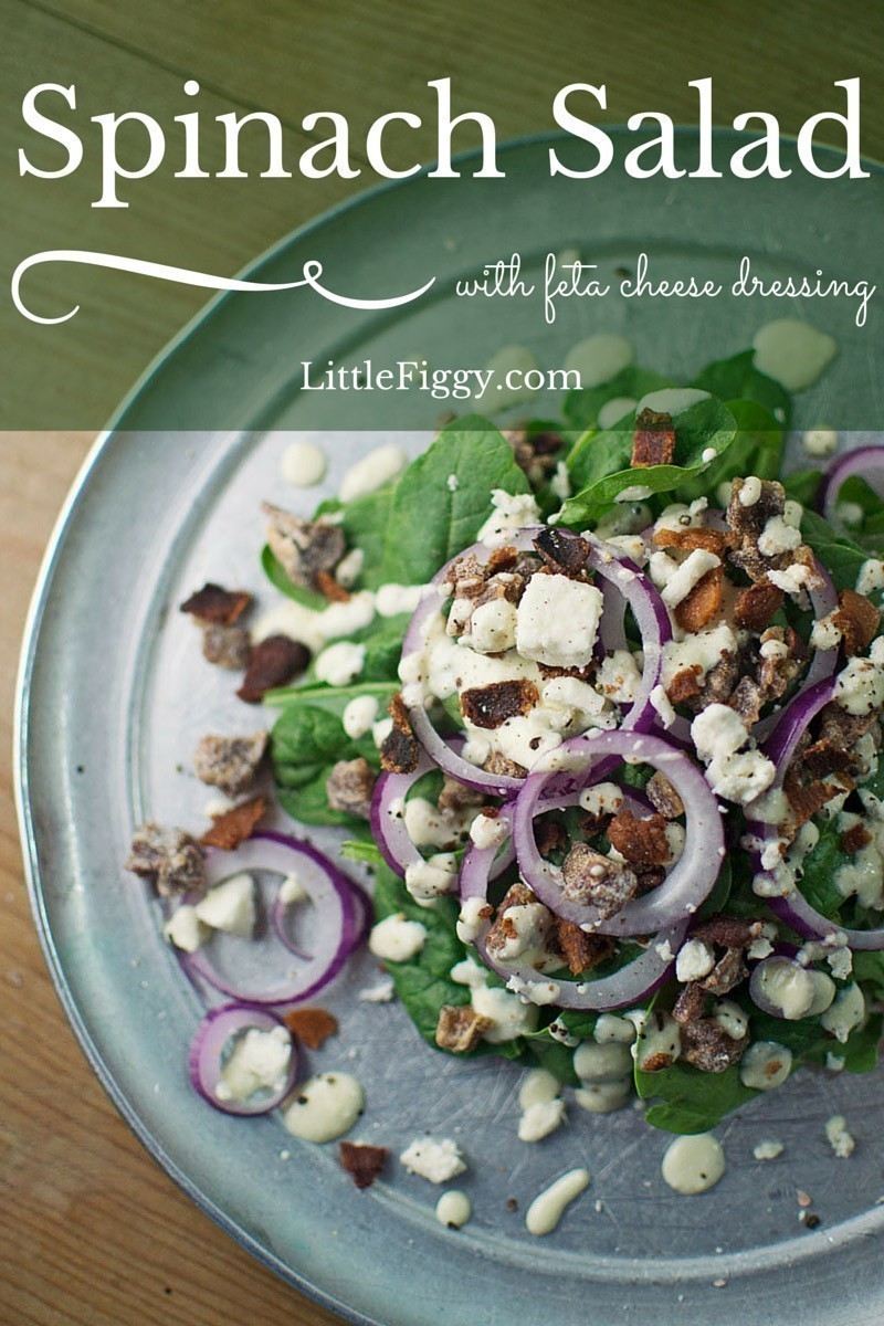 #Salad - #Cheese - #SpinachSalad - @LittleFiggyFood