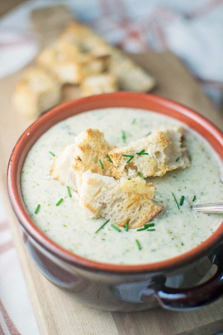 Creamy Broccoli Potato Soup - Little Figgy Food
