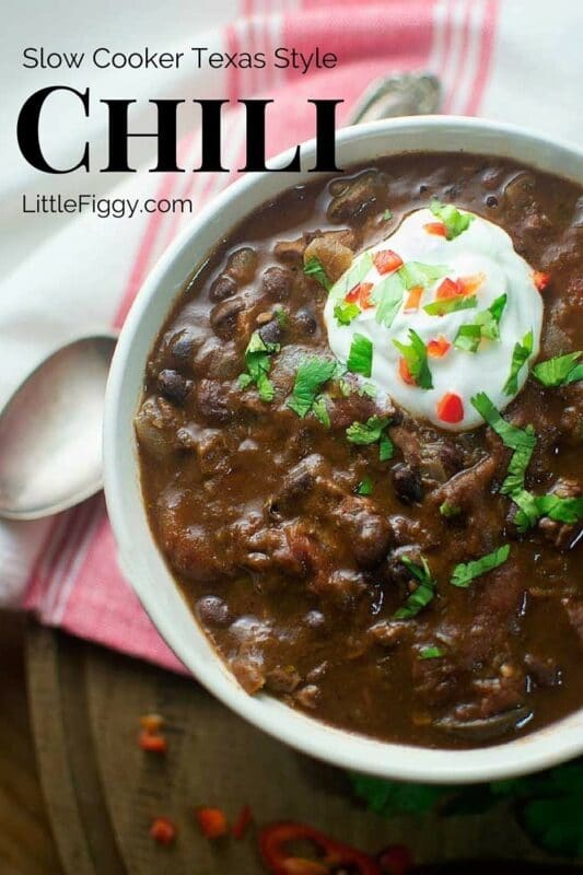 Slow Cooker Chili - Little Figgy Food