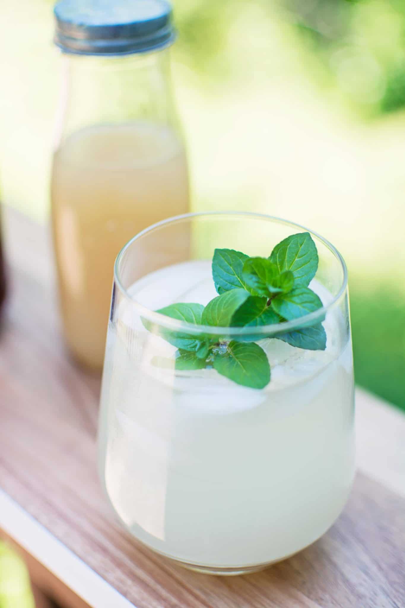 Ice cold ginger beer recipe using a basic flavored syrup to sweeten it up