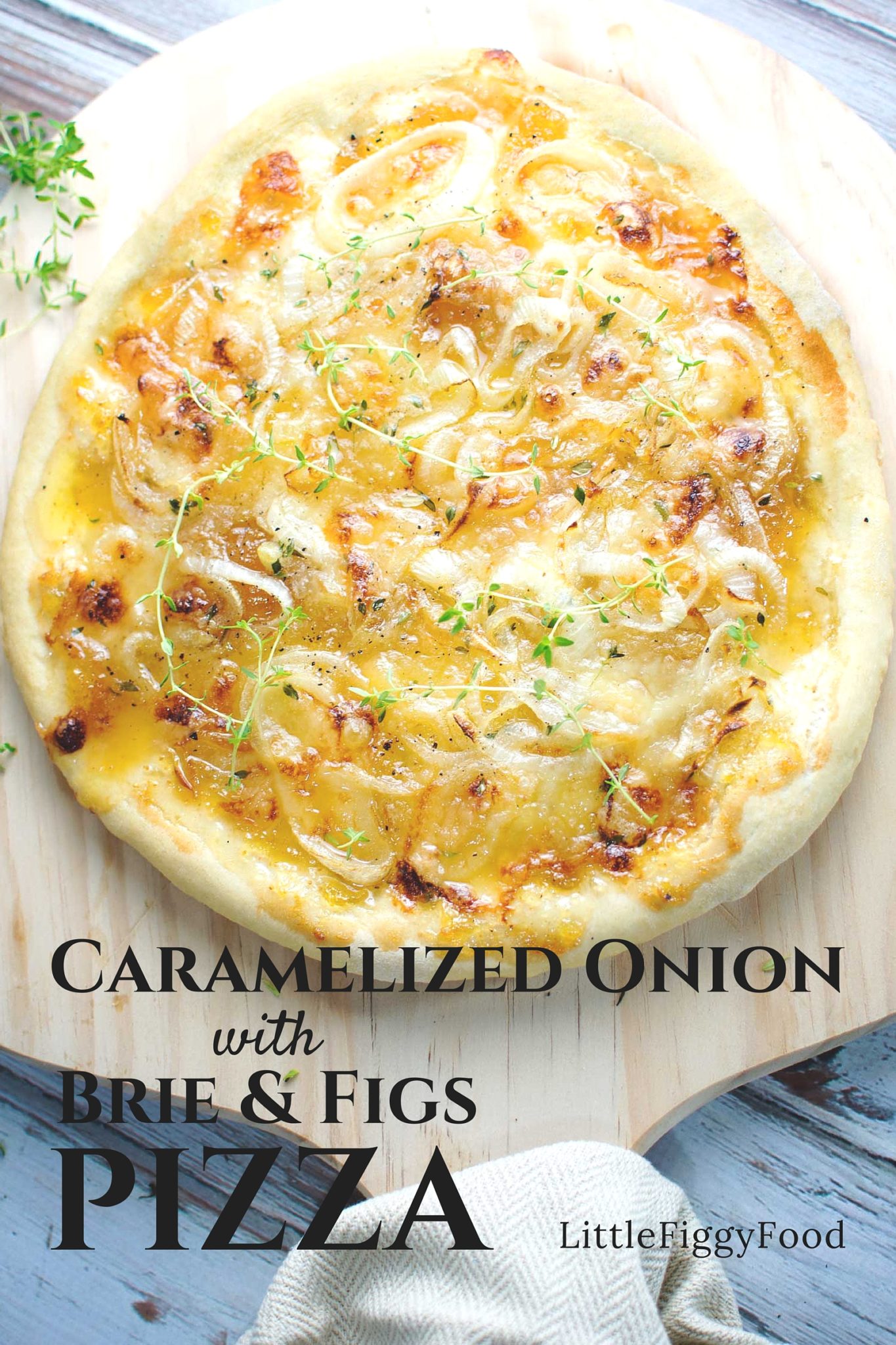 Caramelized Onion Brie Pizza! Seriously! When the kids chow down on pepperoni, you can 