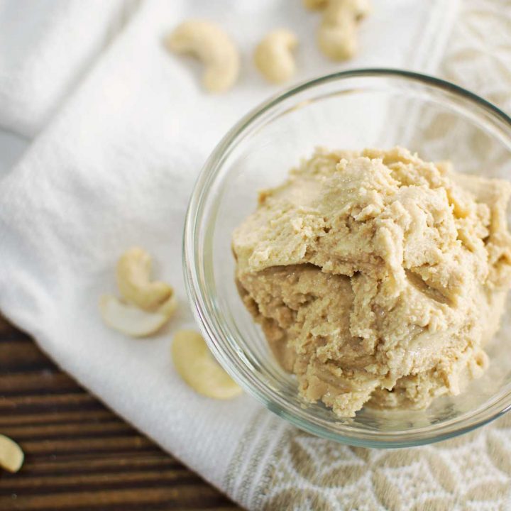 Quick & Easy to make Roasted Cashew Butter with Honey. Recipe at @LittleFiggyFood