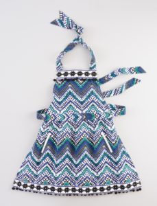 Zigzag Embroidered Apron