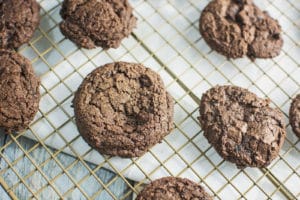 Triple Chocolate Mocha Cookies