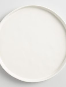 Ivory Organic Rimmed Plate