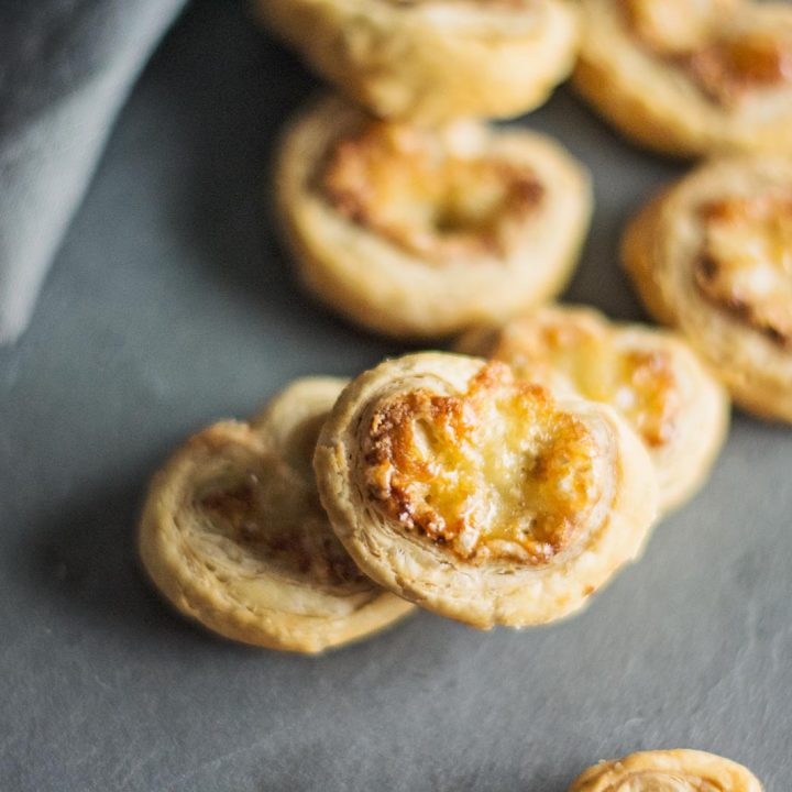 Crazy easy to make Savory Palmiers using only 3 ingredients! Recipe @LittleFiggyFood