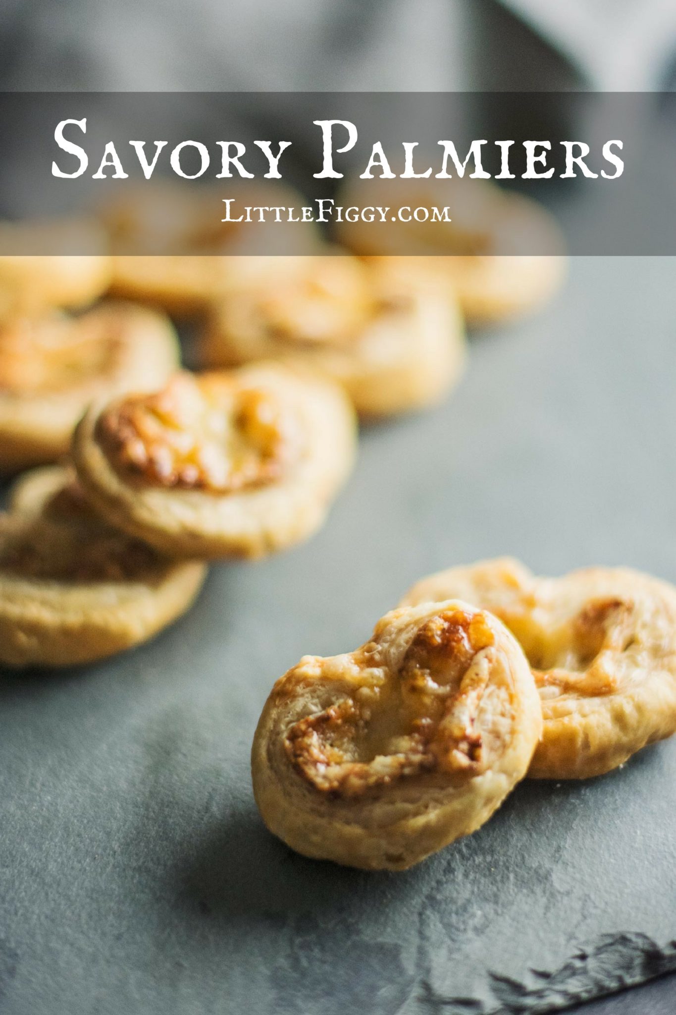 Crazy easy to make Savory Palmiers using only 3 ingredients! Recipe @LittleFiggyFood