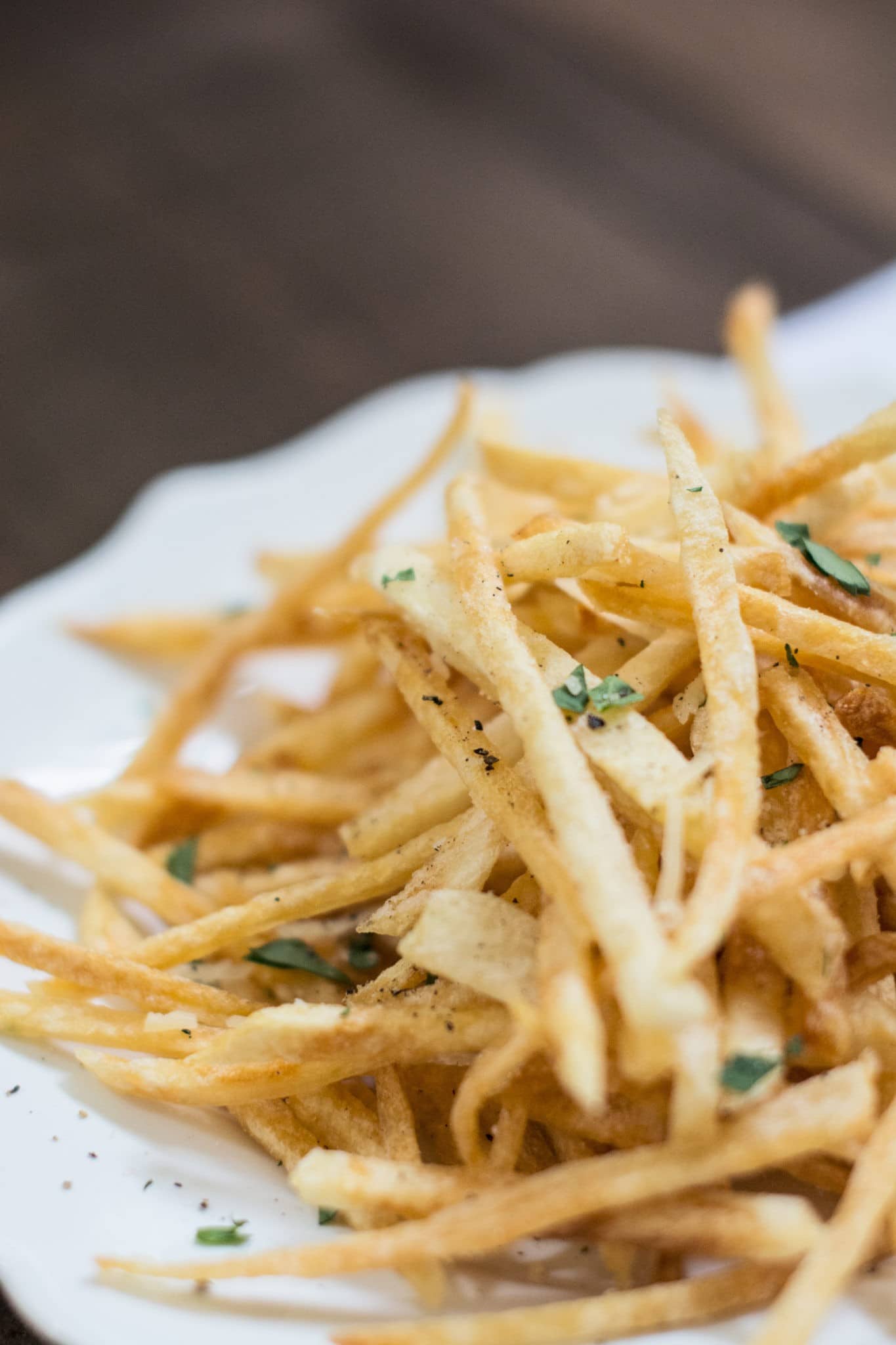 Enjoying these shoestring style French Fries! Find the recipe @LittleFiggyFood