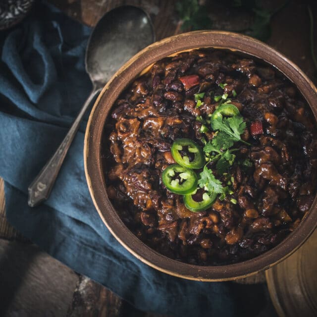 The Best Loaded and Smoky BBQ Baked Beans Recipe - Little Figgy Food