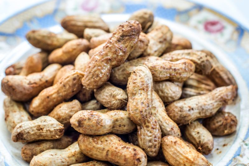 Easy to make, Hot and Spicy Boiled Peanuts recipe! Find the recipe at Little Figgy Food.
