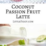 Try this gorgeous Coconut Passion Fruit Latte on for size! Are you a fan of the Ombre Pink Drink from Star Bucks? Get the copycat recipe at Little Figgy Food