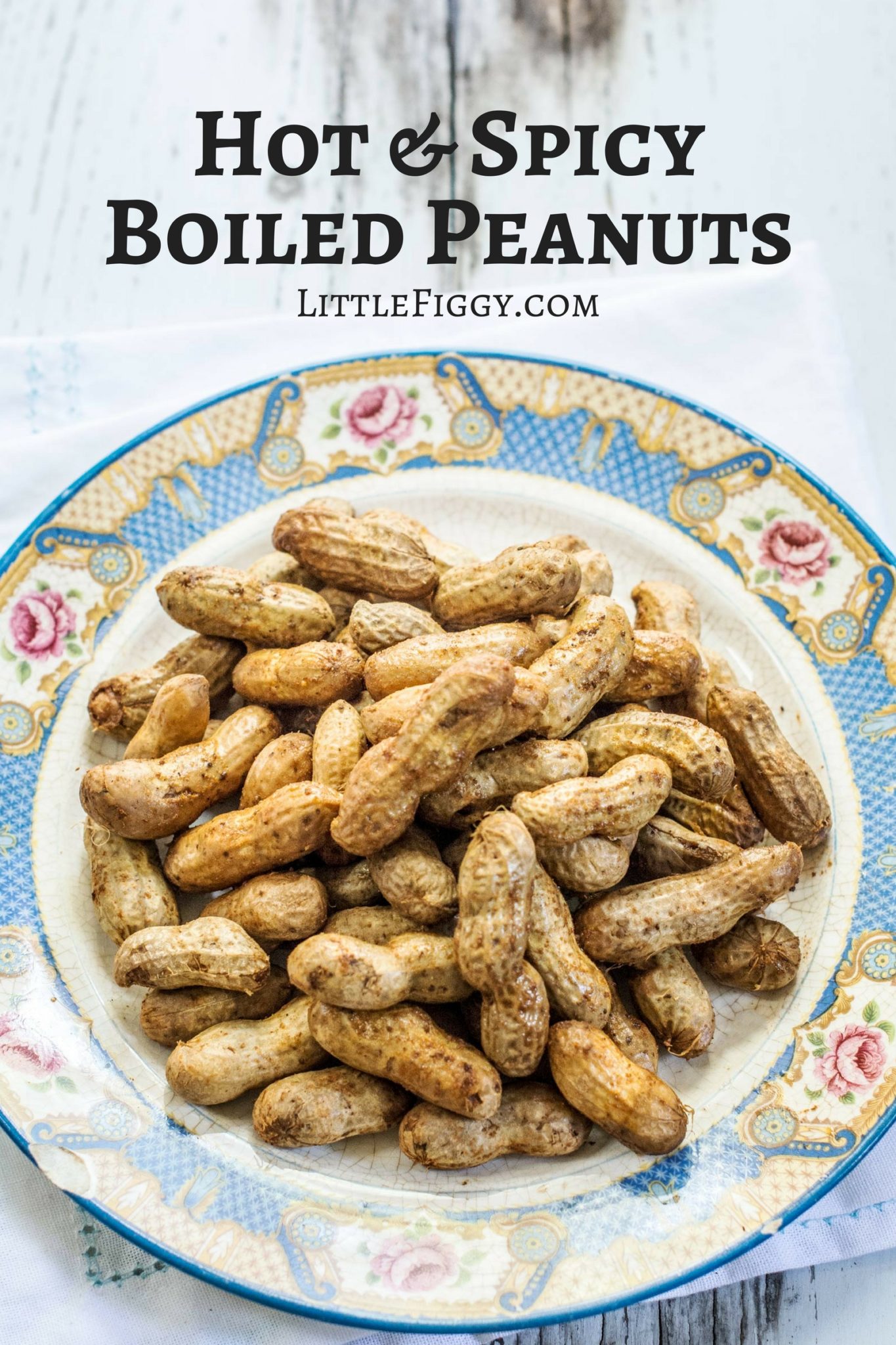 So full of flavor and easy to make, southern Hot & Spicy Boiled Peanuts! Get the recipe at Little Figgy Food