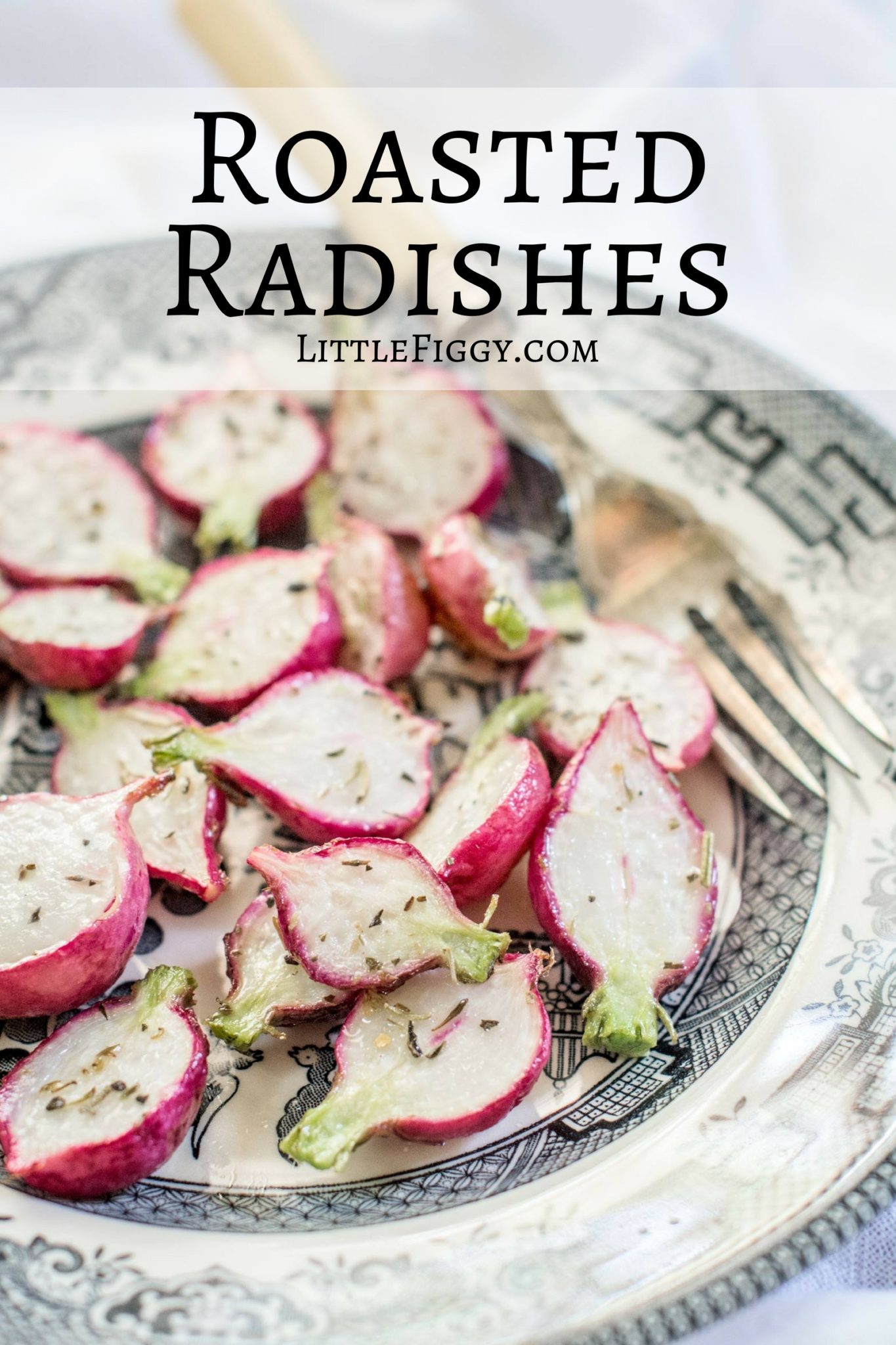 Quick and easy to make, Roasted Radishes are delicious served hot or cold! Get the recipe at Little Figgy Food.