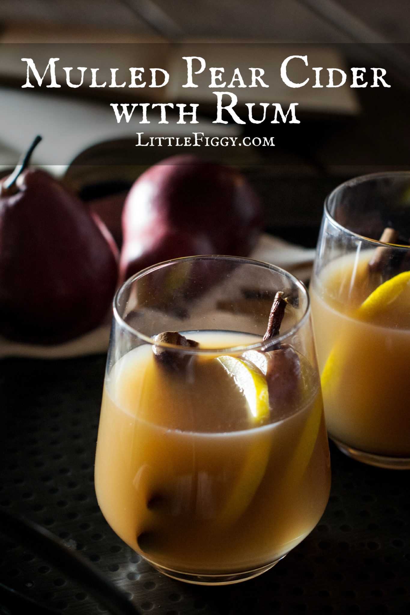 Mulled Pear Cider with Rum