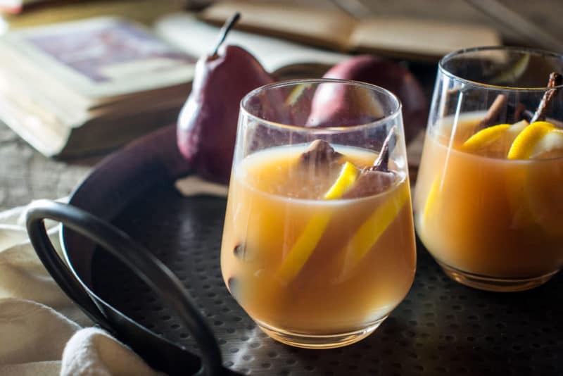 Mulled Pear Hard Cider Cocktail Recipe