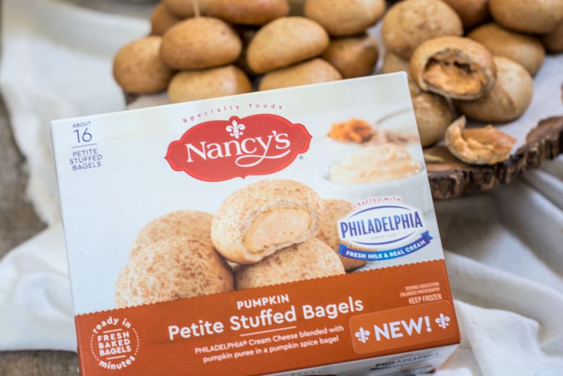 Philadelphia Cream Cheese Stuffed Bagels from NANCY'S, the perfect addition for holiday entertaining! Learn more at Little Figgy Food. #ad #ViveLeBrunch