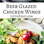Enjoy these Beer Glazed Chicken Wings and find out what one of my favorite kitchen hacks is. Get the recipe at Little Figgy Food! #ad #JustPopandCook @pop.and.cook
