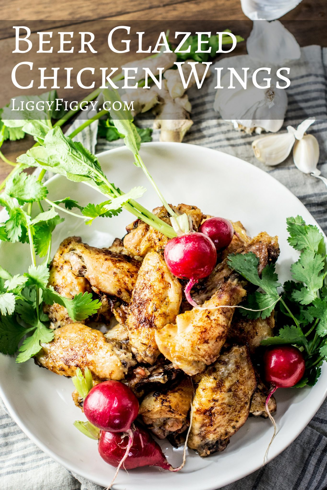 Enjoy these Beer Glazed Chicken Wings and find out what one of my favorite kitchen hacks is. Get the recipe at Little Figgy Food! #ad #JustPopandCook @pop.and.cook