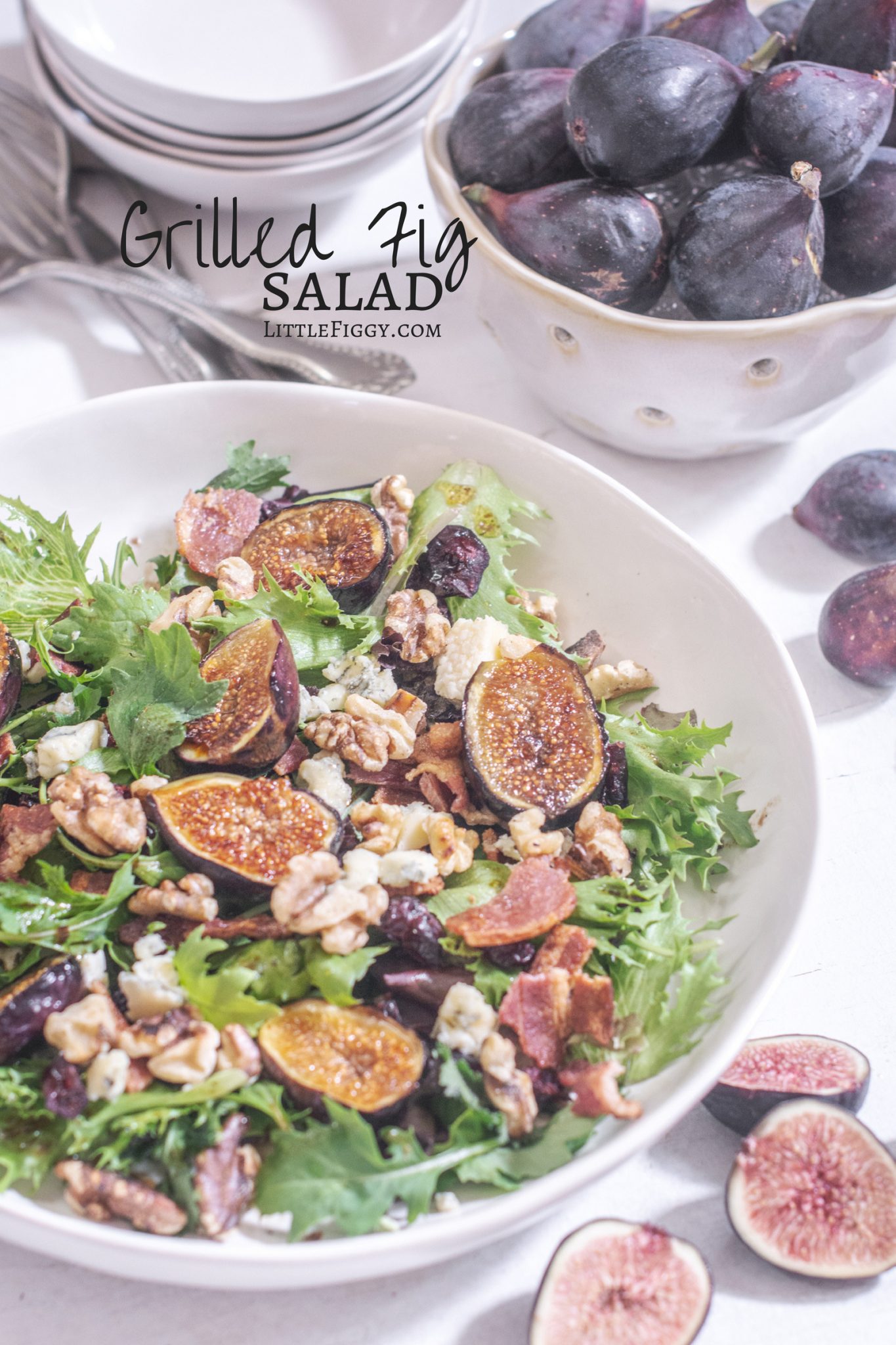 Simple to make, Grilled Fig Salad, perfect to serve as a side for dinner or simple lunch.