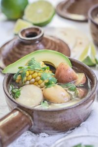 Colombian Chicken Corn and Potato Stew {Ajiaco Recipe}