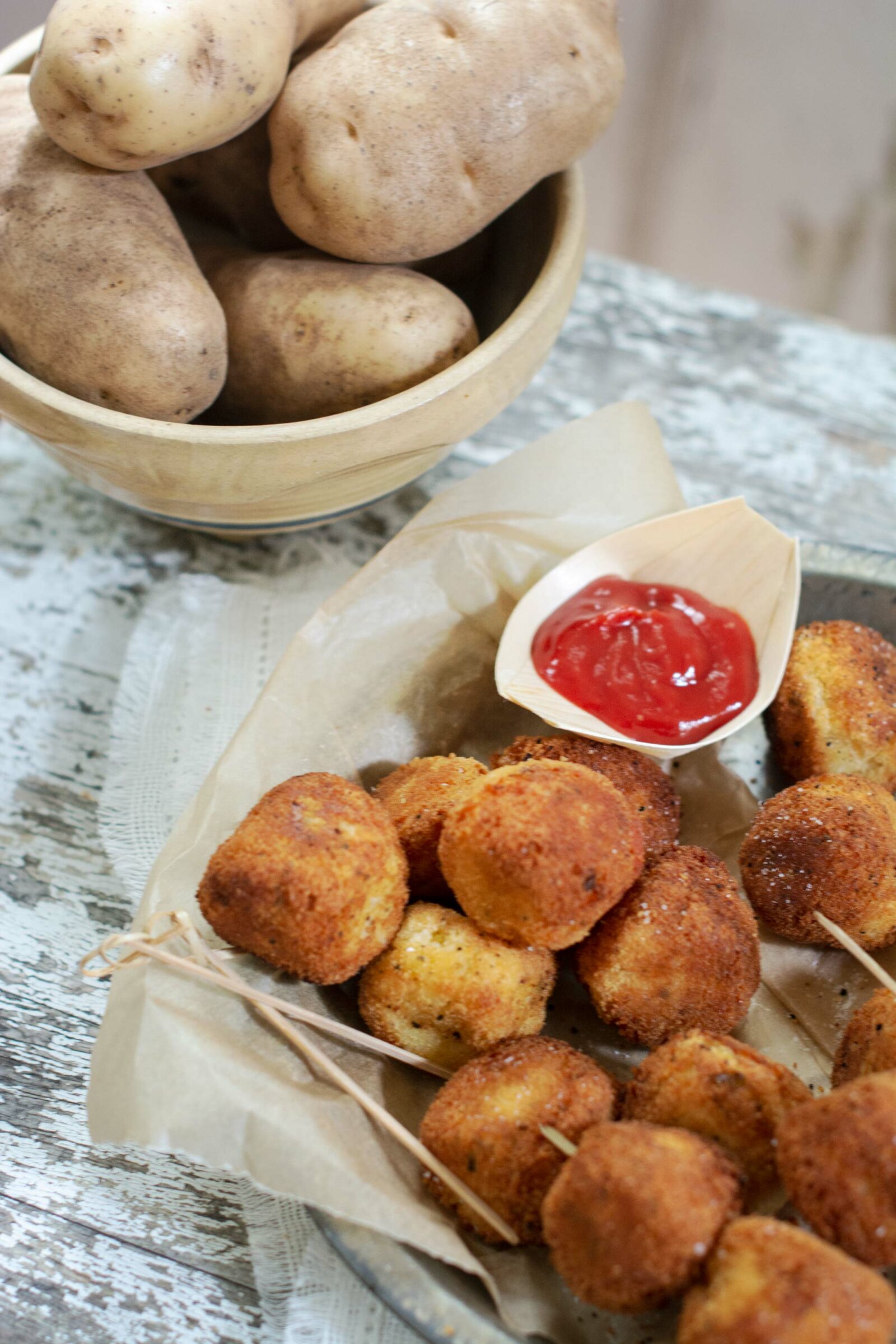 Idaho Potatoes make the ideal potato nuggets 