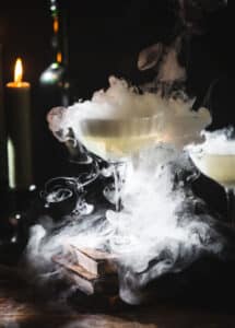 Death in the Afternoon drink with dry ice