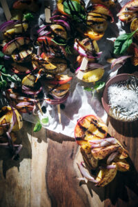 Grilled Goodness: Balsamic Potato and Peach Kabobs That Will Leave You Craving More!
